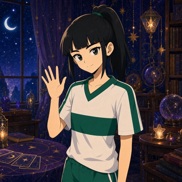 小星微笑揮手