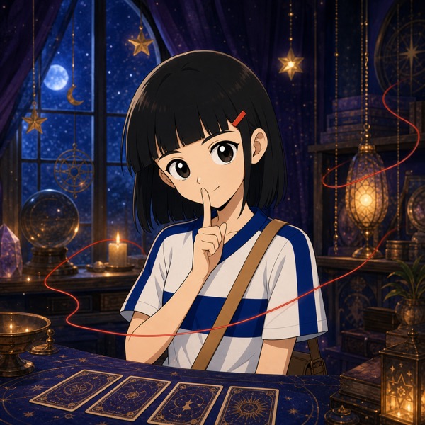 紅線女孩比出噓聲手勢